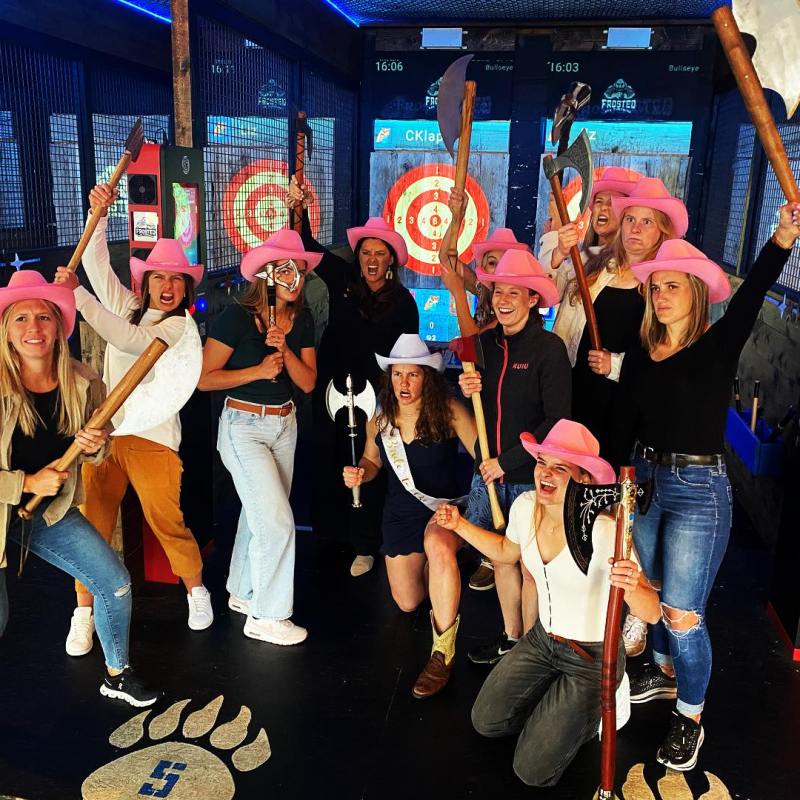 a group of people standing on a stage