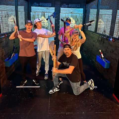 a group of people posing for the camera